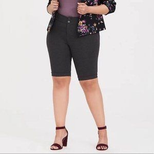 Torrid STUDIO SIGNATURE PONTE CUFFED BERMUDA SHORT
